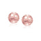 14k Rose Gold Round Faceted Style Stud Earrings